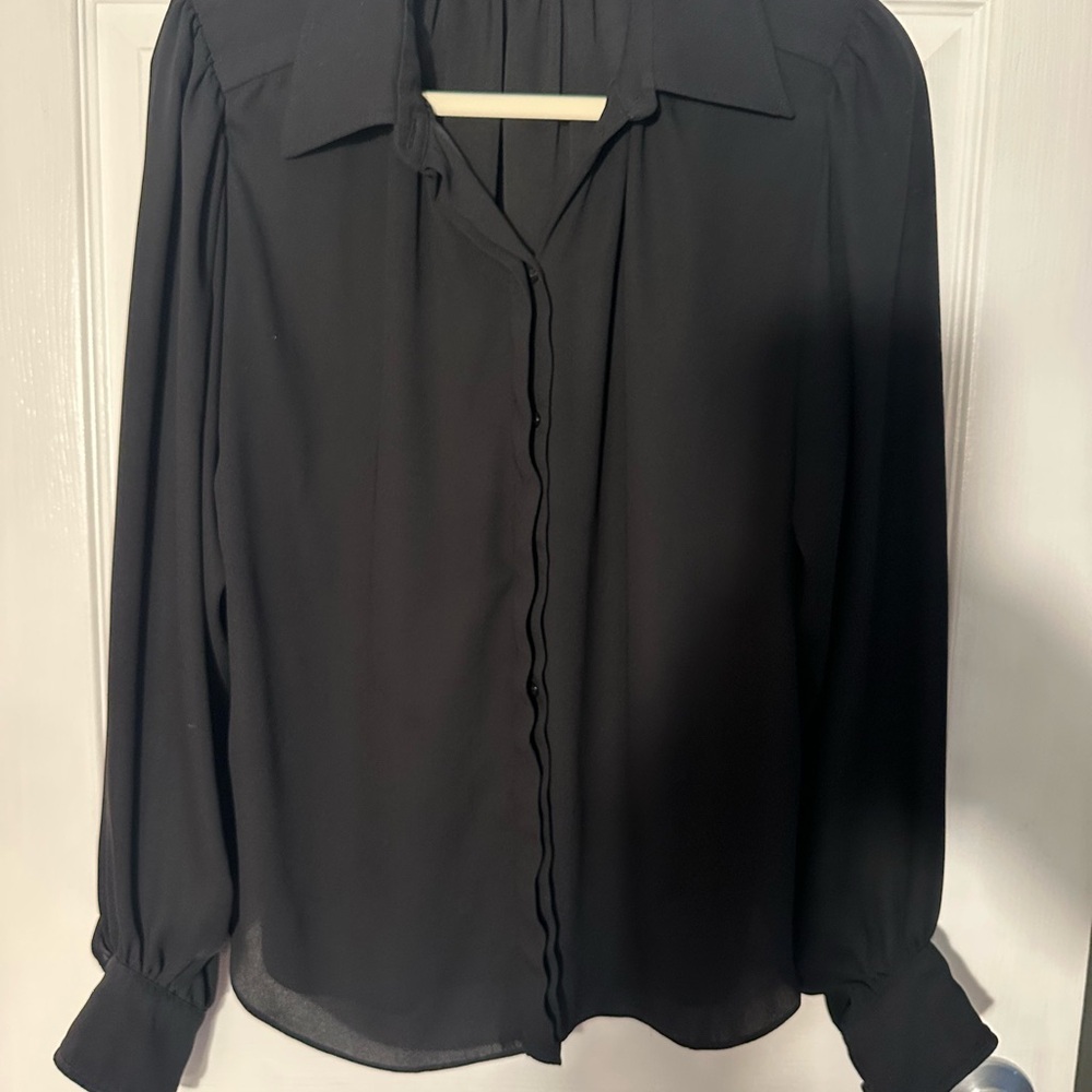 Louis Vuitton Black Long Sleeve Button Down Shirt